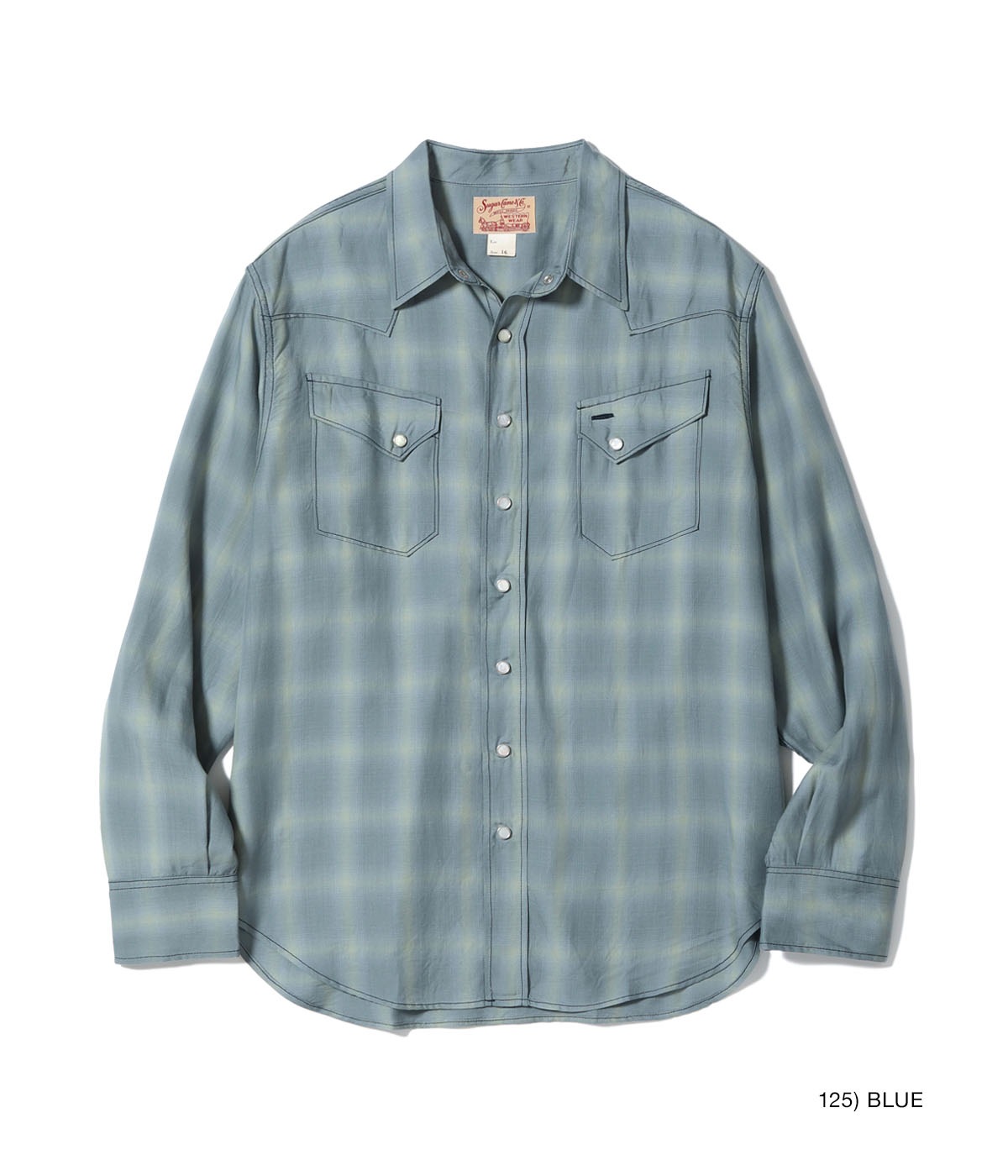 Lot No. SC29688 / OMBRE CHECK WESTERN SHIRT