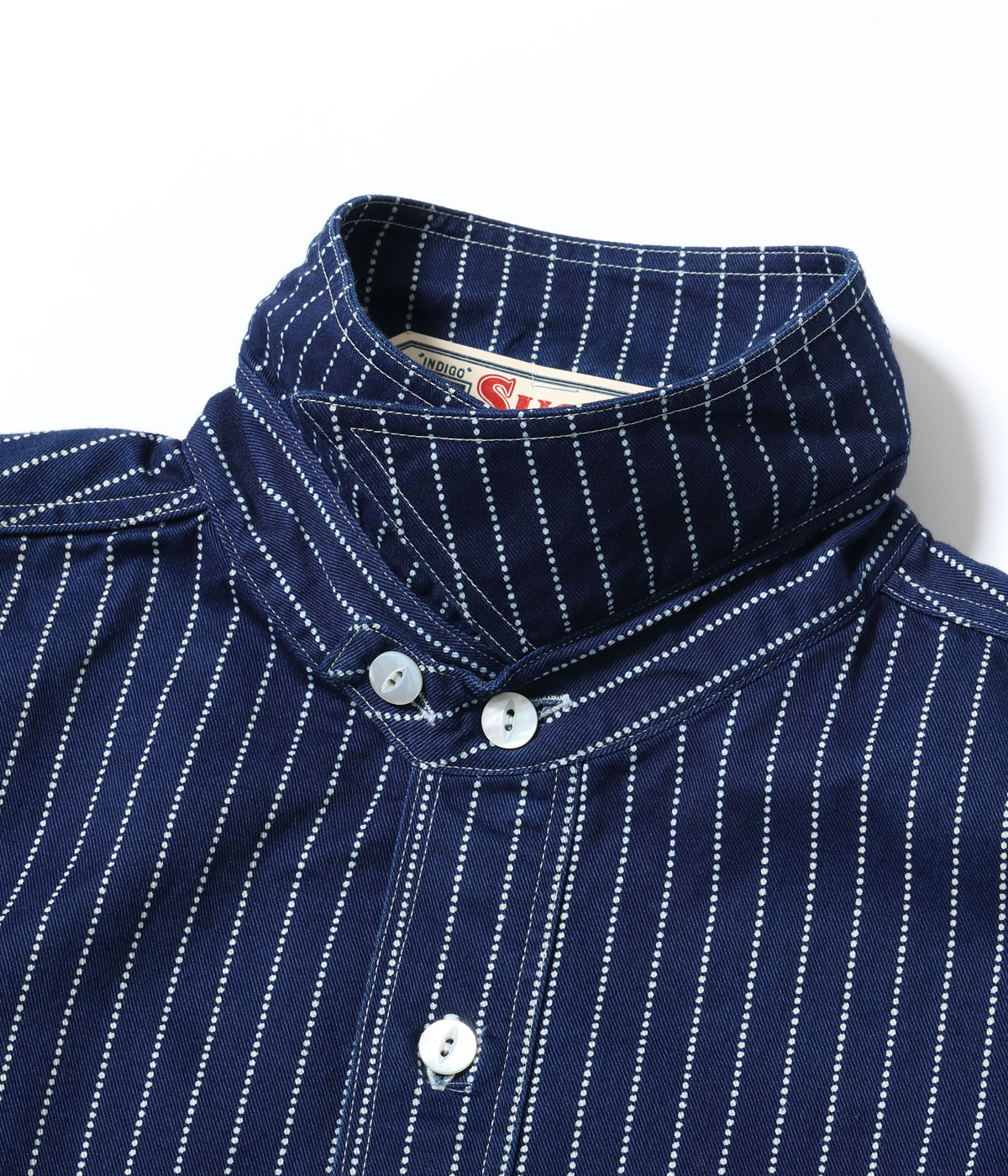 Lot No. SC36267 / FICTION ROMANCE 8.5oz. WABASH STRIPE WORK SHIRT (SHORT SLEEVE)