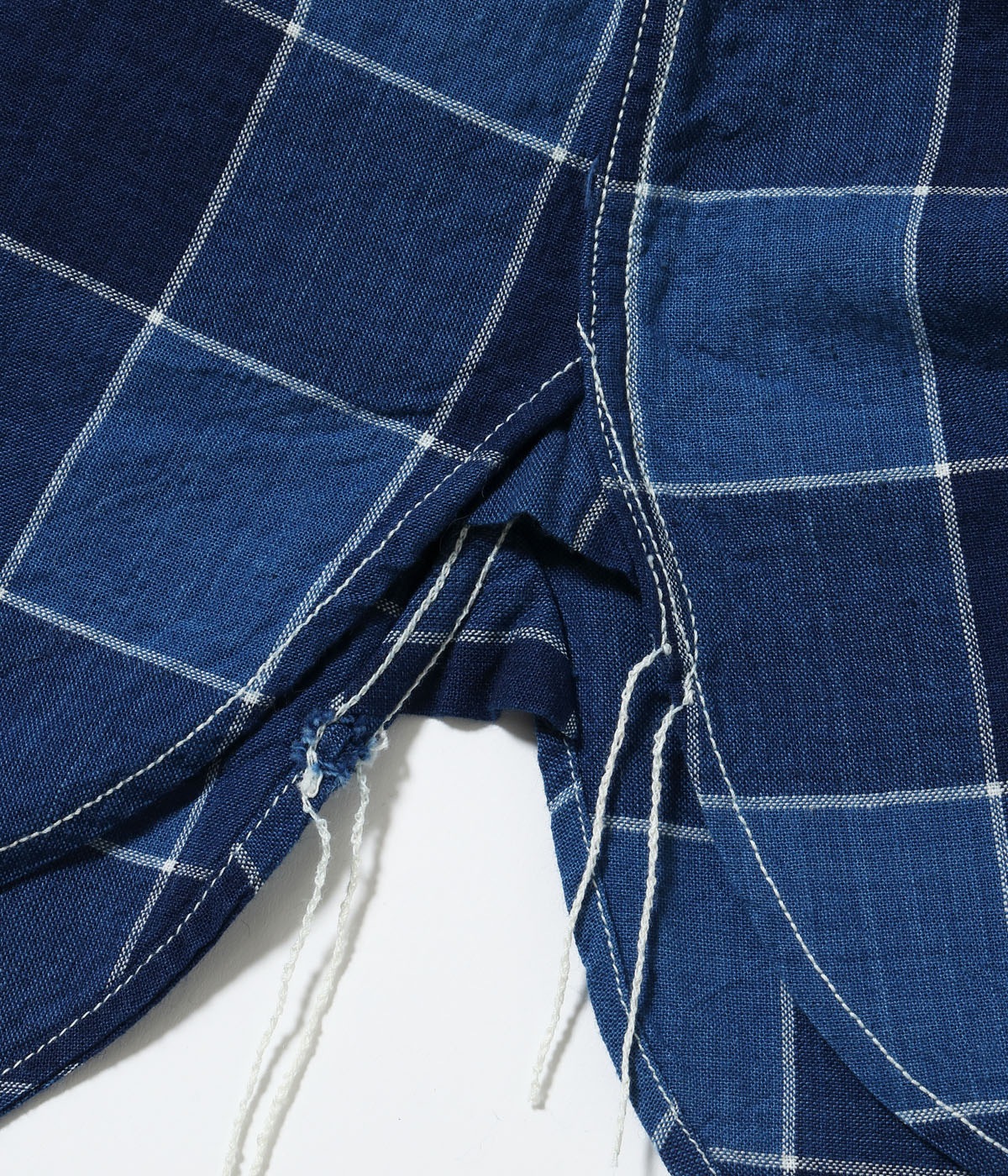 Lot No. SC39733 / FICTION ROMANCE 5oz. INDIGO CHECK WORK SHIRT