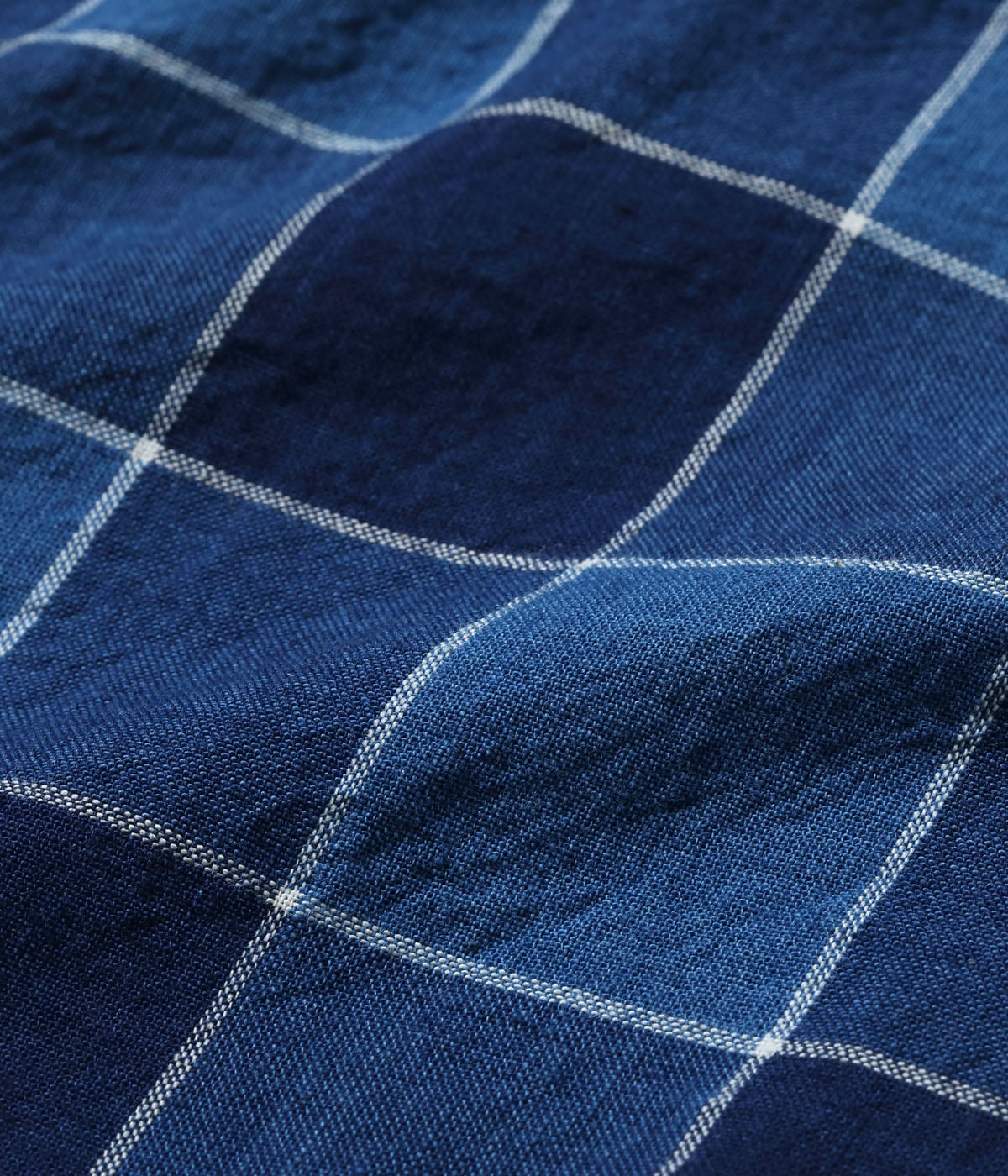 Lot No. SC39733 / FICTION ROMANCE 5oz. INDIGO CHECK WORK SHIRT