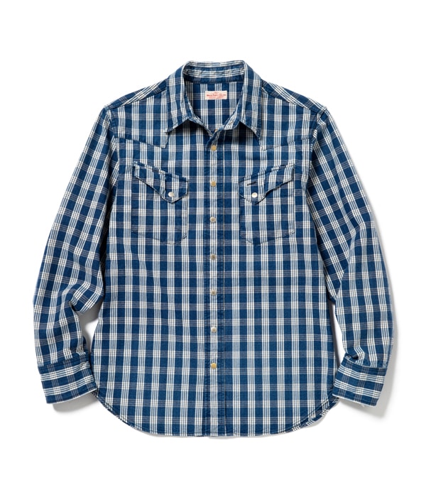 Lot No. US28520 / UNION SUPPLY 10oz. PALAKA CHECK WESTERN SHIRT