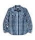 Lot No. US28520 / UNION SUPPLY 10oz. PALAKA CHECK WESTERN SHIRT with EMBROIDERED