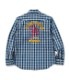 Lot No. US28520 / UNION SUPPLY 10oz. PALAKA CHECK WESTERN SHIRT with EMBROIDERED
