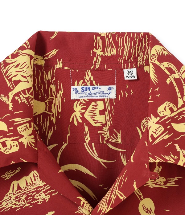 Lot No. SS38580 / RAYON HAWAIIAN SHIRT ��HISTORY OF PARADISE��
