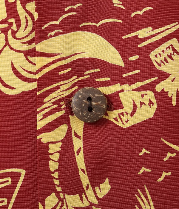 Lot No. SS38580 / RAYON HAWAIIAN SHIRT ��HISTORY OF PARADISE��