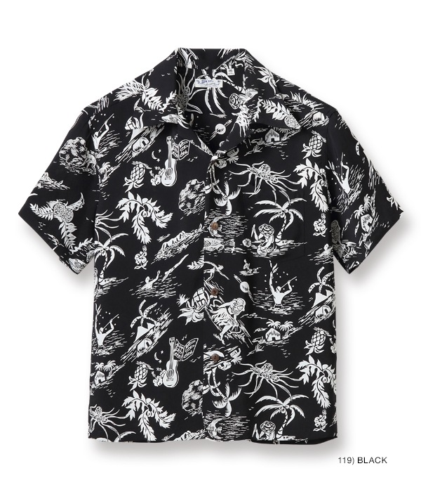 Lot No. SS38580 / RAYON HAWAIIAN SHIRT ��HISTORY OF PARADISE��