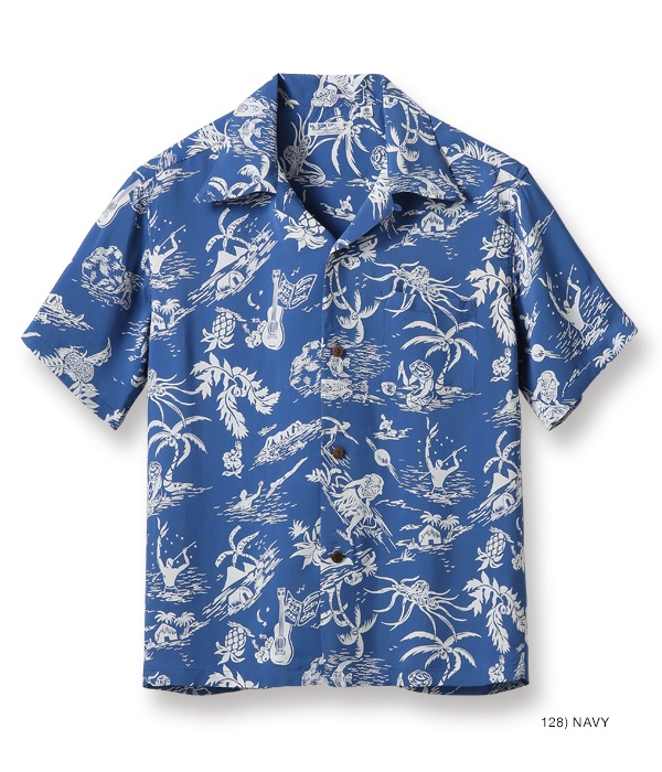 Lot No. SS38580 / RAYON HAWAIIAN SHIRT ��HISTORY OF PARADISE��