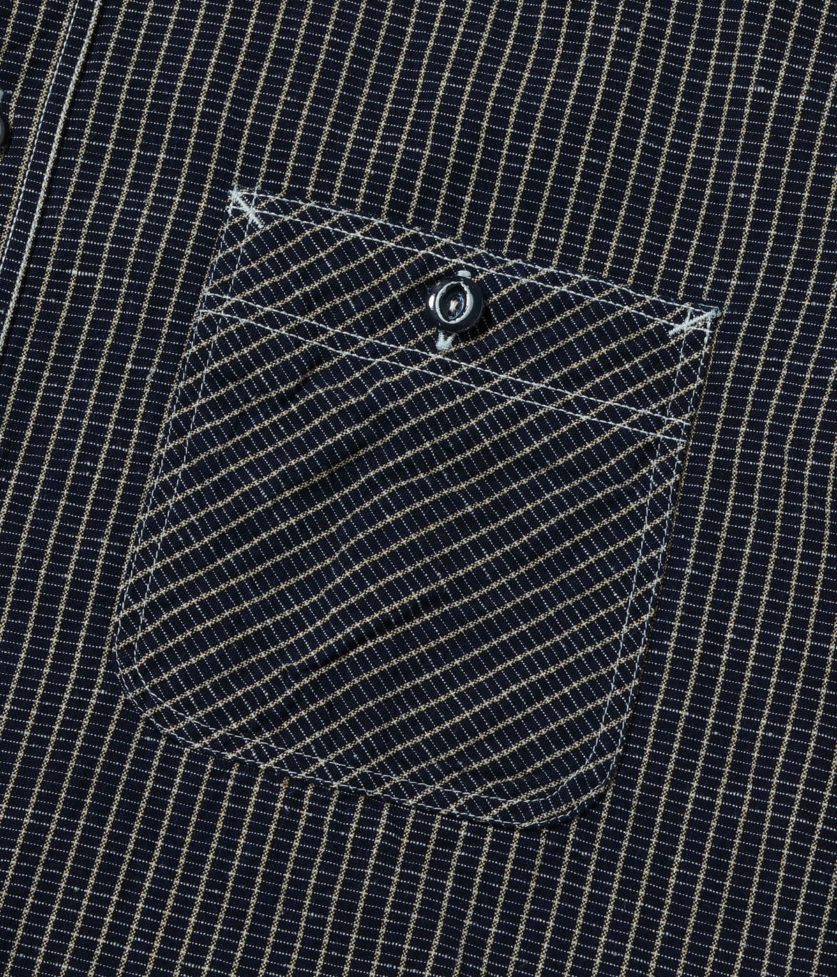 Lot No. SC39734 / FICTION ROMANCE 5.25oz. INDIGO CHECK WORK SHIRT