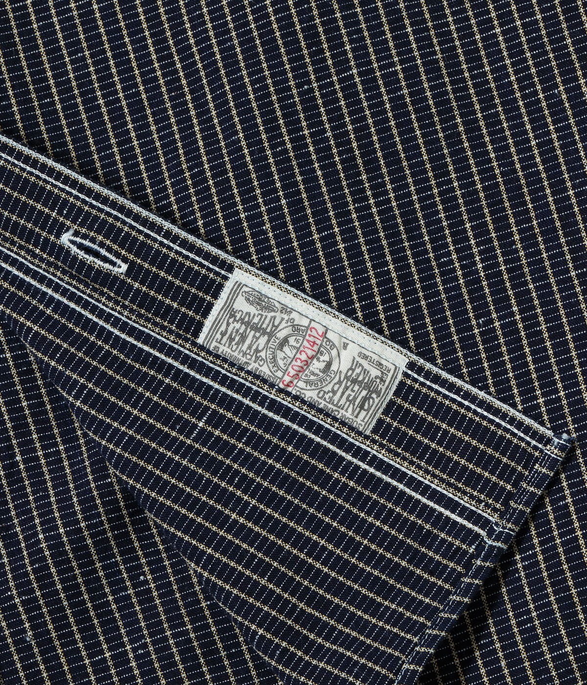 Lot No. SC39734 / FICTION ROMANCE 5.25oz. INDIGO CHECK WORK SHIRT