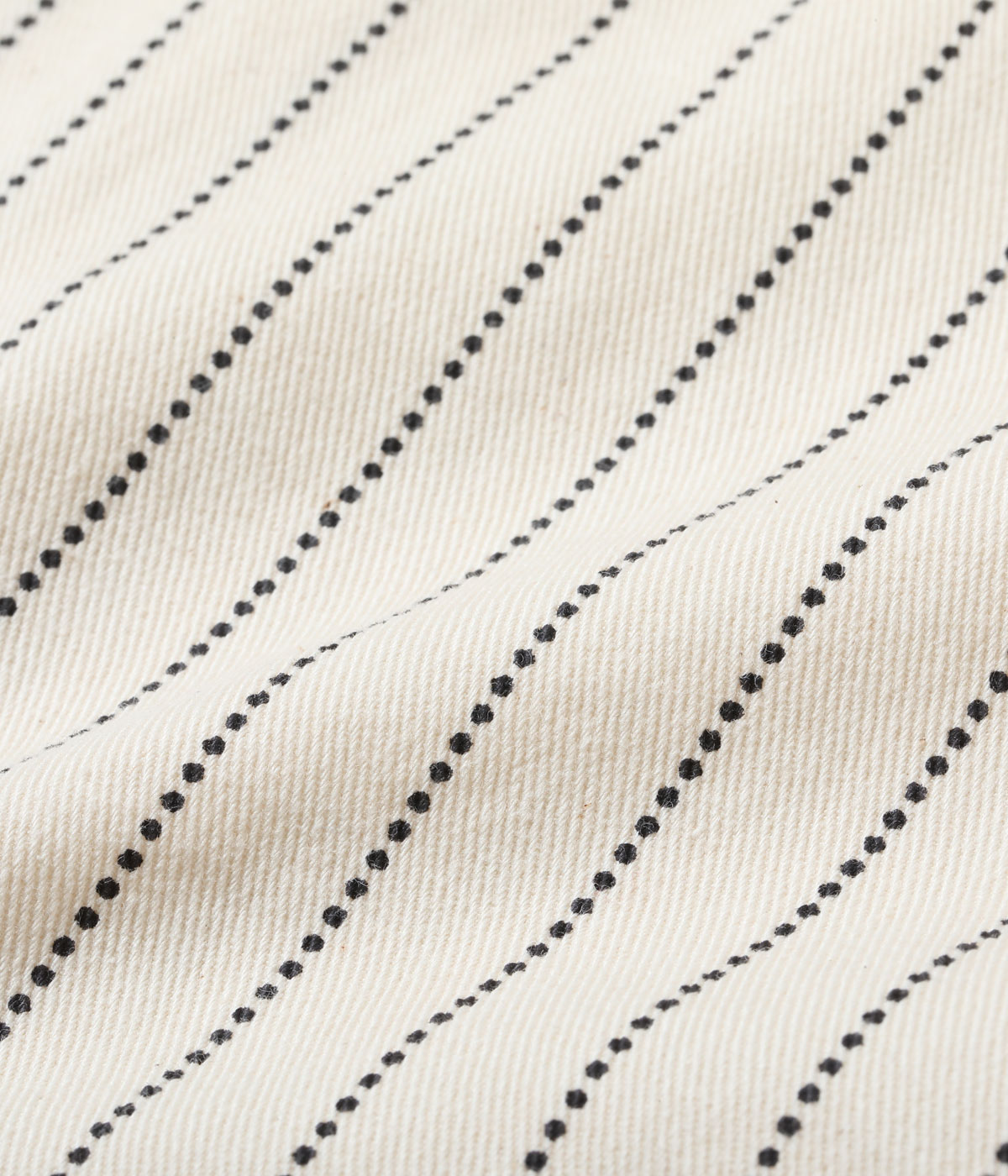 Lot No. SC37275 / FICTION ROMANCE 8.5oz. WHITE WABASH STRIPE WORK SHIRT (SHORT SLEEVE)