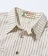 Lot No. SC37275 / FICTION ROMANCE 8.5oz. WHITE WABASH STRIPE WORK SHIRT (SHORT SLEEVE)