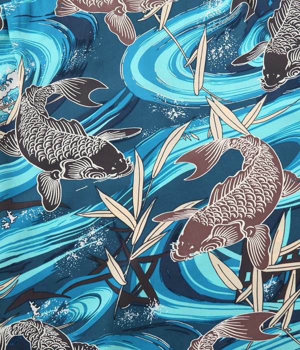 Lot No. SS38581 / RAYON HAWAIIAN SHIRT ��CARP��