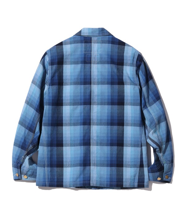 Lot No. SC15295 / 10oz. INDIGO GRADATION CHECK WORK COAT