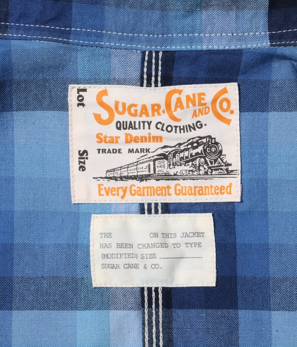 Lot No. SC15295 / 10oz. INDIGO GRADATION CHECK WORK COAT