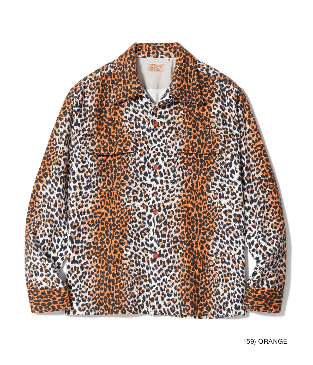 Lot No. SE29575 / Mid 1950s Style Flannel Sports Shirt ��LEOPARD��