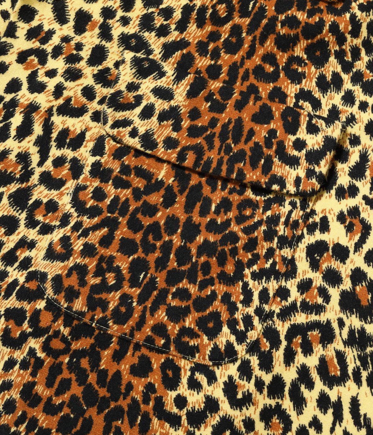 Lot No. SE29575 / Mid 1950s Style Flannel Sports Shirt ��LEOPARD��