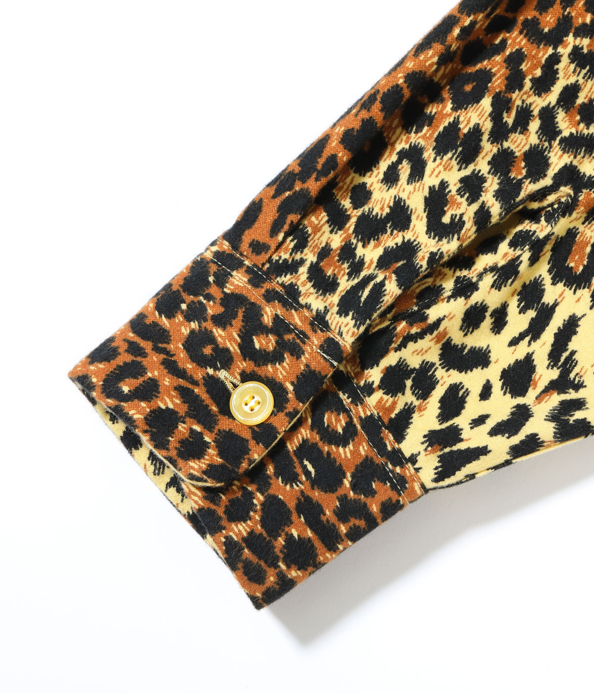 Lot No. SE29575 / Mid 1950s Style Flannel Sports Shirt ��LEOPARD��