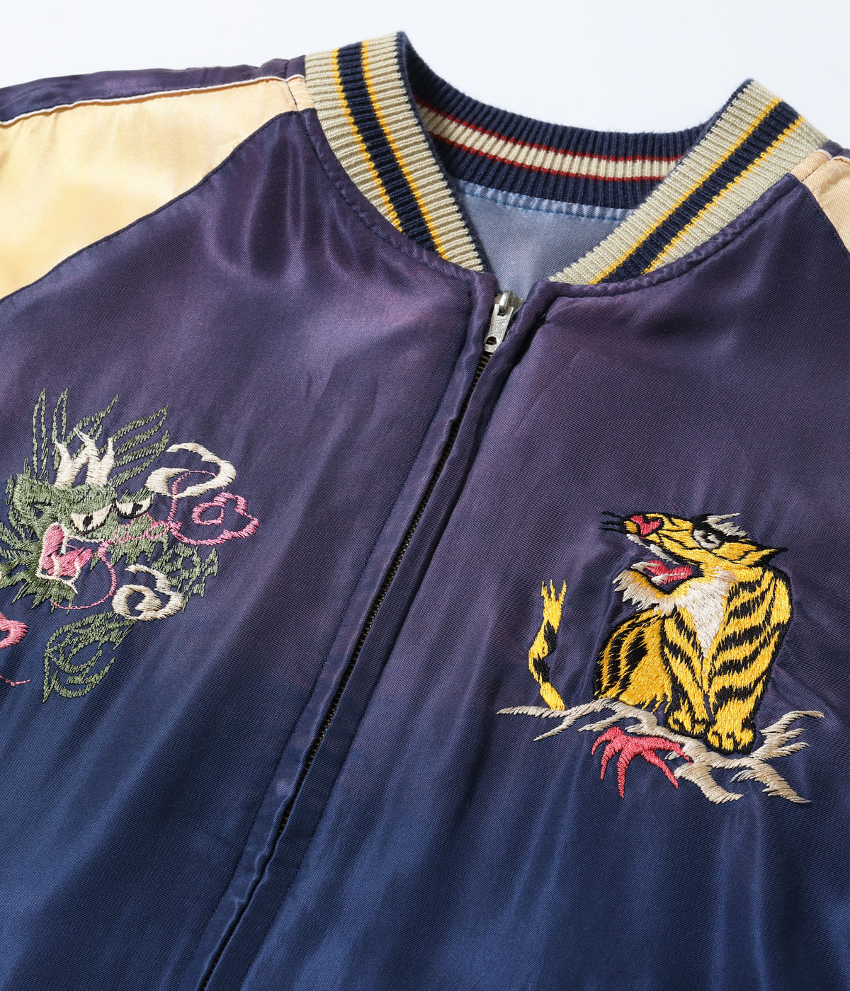 Lot No. TT15907-125 / Early 1950s Style Acetate Souvenir Jacket ��EAGLE & DRAGON�� �� ��JAPAN MAP�� (AGING MODEL)