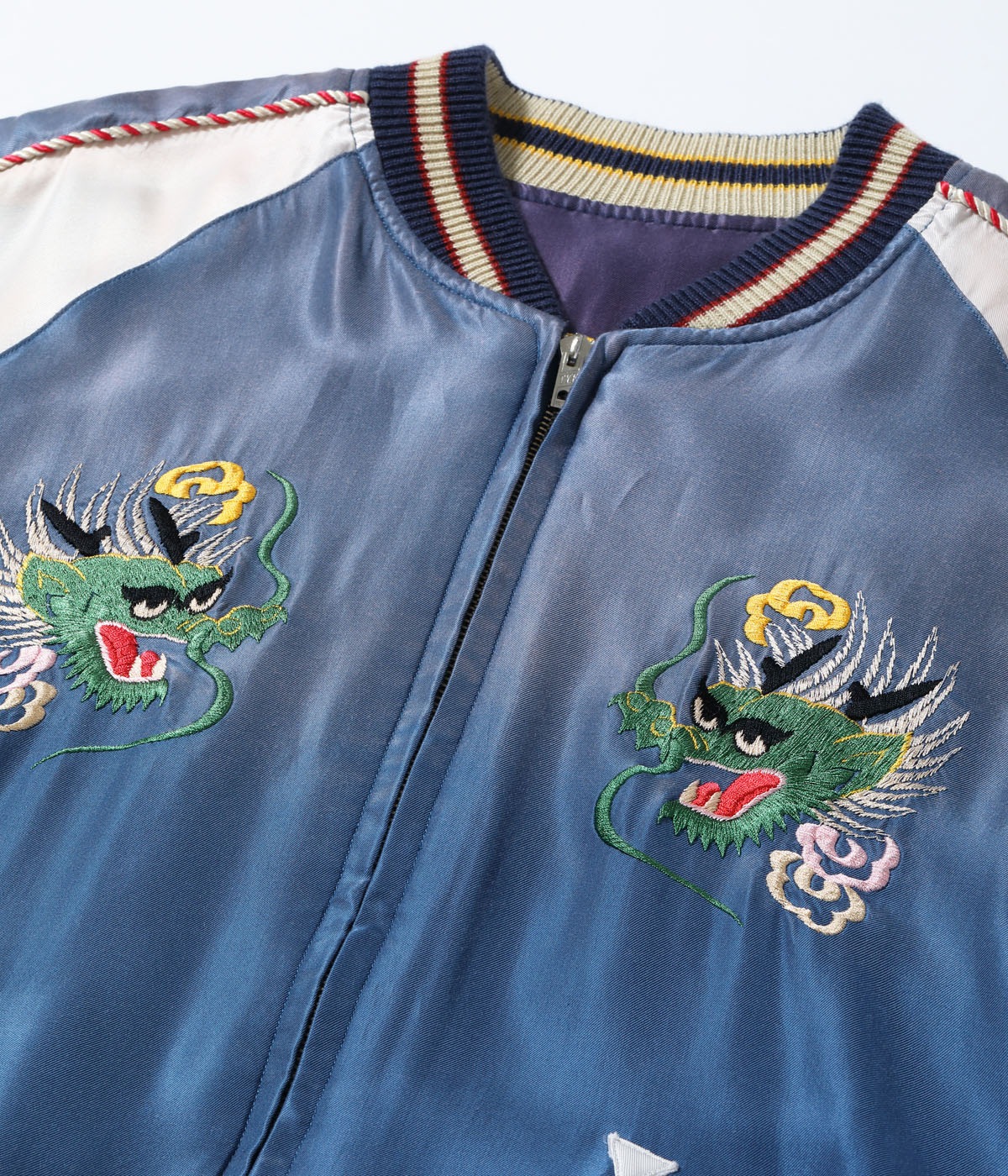 Lot No. TT15907-125 / Early 1950s Style Acetate Souvenir Jacket ��EAGLE & DRAGON�� �� ��JAPAN MAP�� (AGING MODEL)