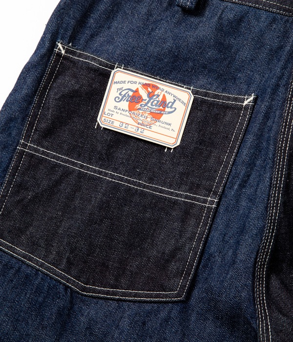 Lot No. FL41964 / FREE LAND 12oz. BLUE DENIM WORK PANTS