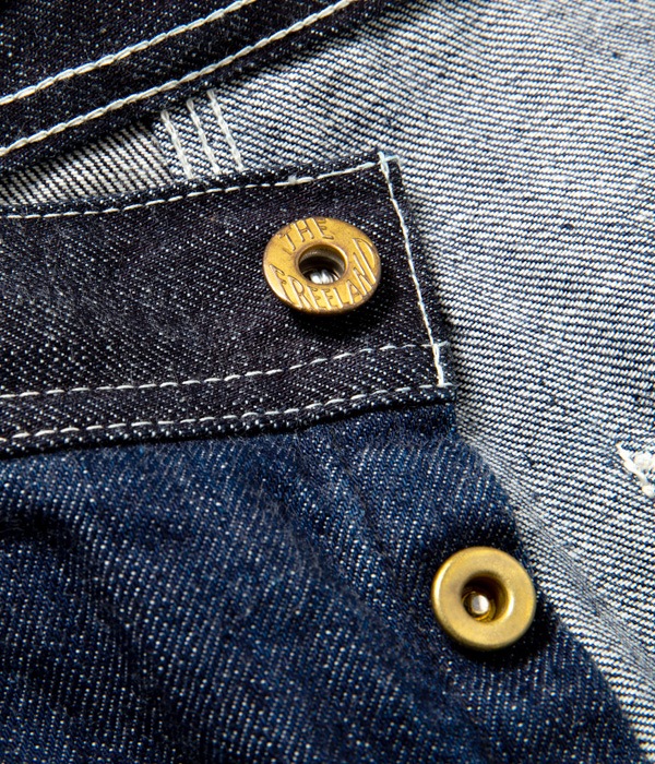 Lot No. FL41964 / FREE LAND 12oz. BLUE DENIM WORK PANTS