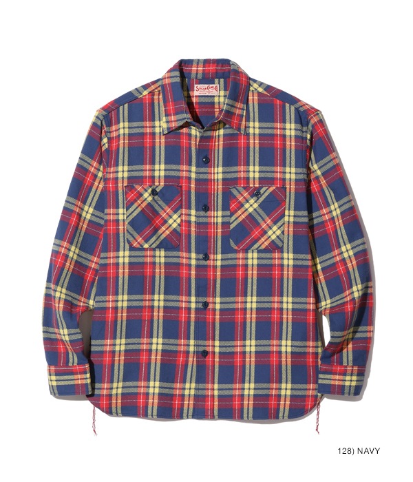 Lot No. SC28960 / TWILL CHECK WORK SHIRT SUGAR CANE,SUGAR CANE