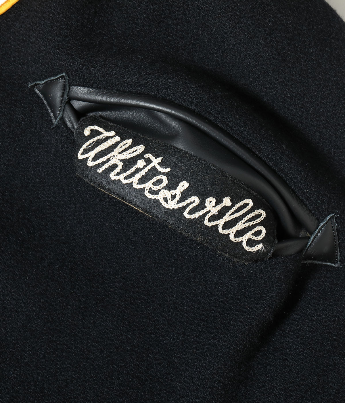 Lot No. WV15605-119 / 30oz. WOOL MELTON AWARD JACKET MAVERICKS (BLACK)