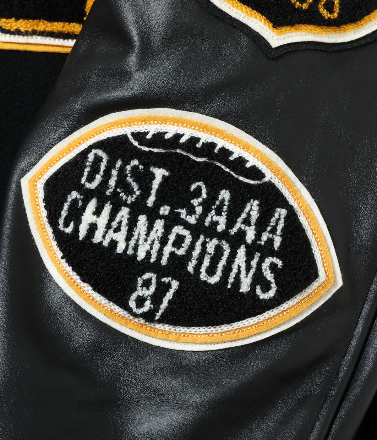 Lot No. WV15605-119 / 30oz. WOOL MELTON AWARD JACKET MAVERICKS (BLACK)