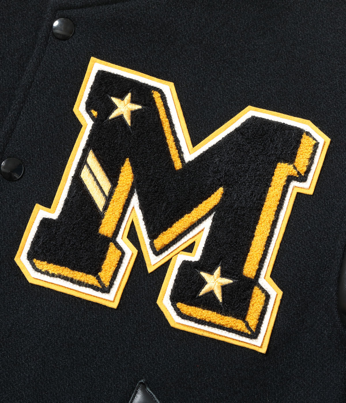 Lot No. WV15605-119 / 30oz. WOOL MELTON AWARD JACKET MAVERICKS (BLACK)