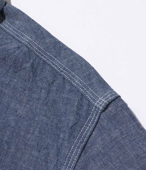 Lot No. SC37941 / BLUE CHAMBRAY WORK SHIRT (SHORT SLEEVE)