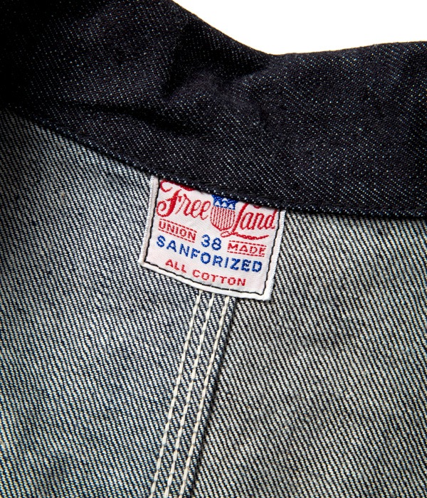 Lot No. FL14797 / FREE LAND 12oz. BLUE DENIM WORK COAT