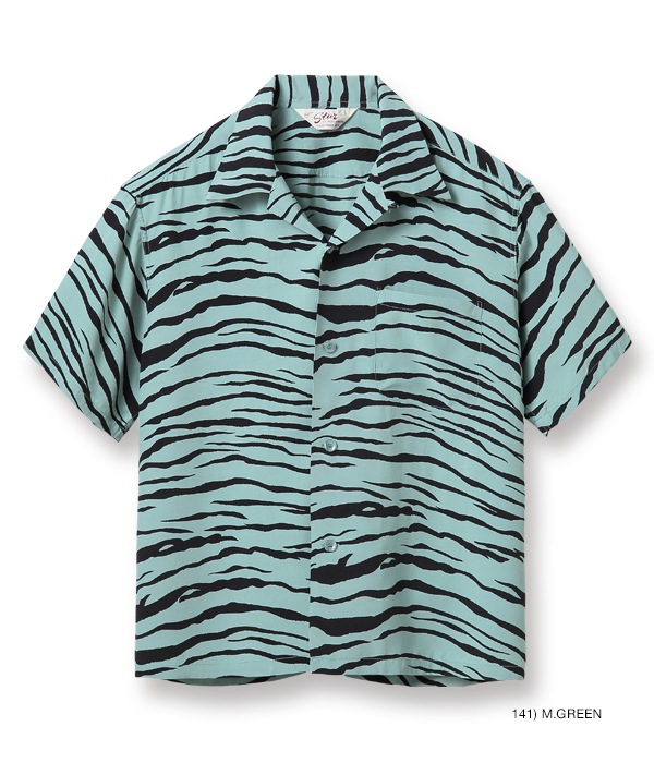 Lot No. SH38626 / HIGH DENSITY RAYON OPEN SHIRT ��TIGER��