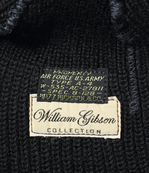 Lot No. BR02272 / WILLIAM GIBSON COLLECTION Type BLACK A-4 KNIT CAP