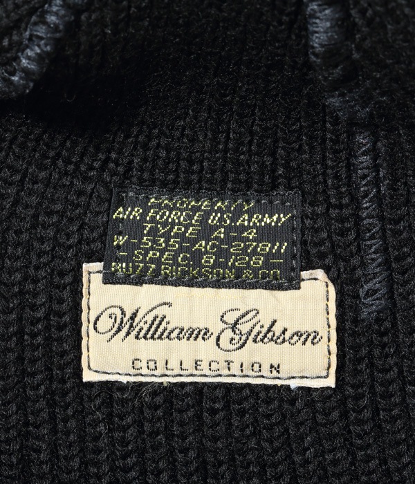 Lot No. BR02272 / WILLIAM GIBSON COLLECTION Type BLACK A-4 KNIT CAP