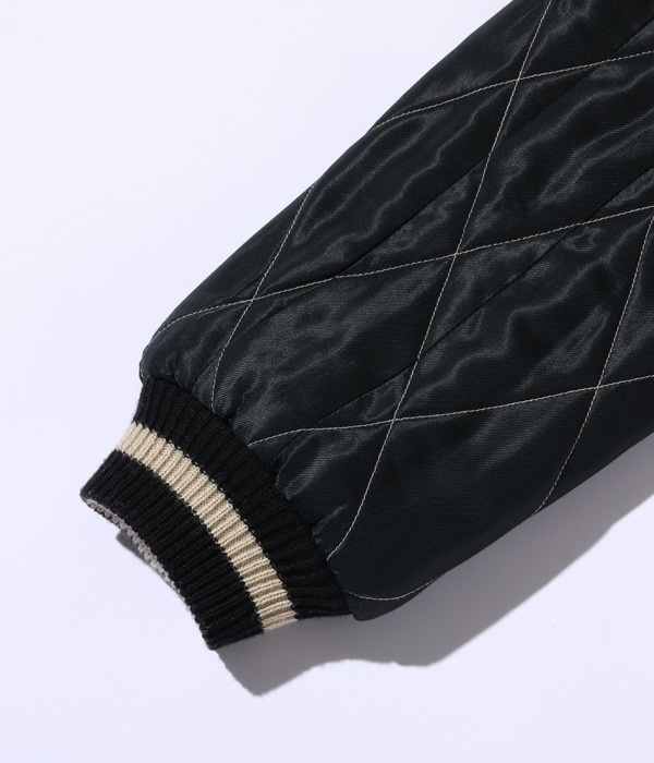 Lot No. TT15392-175 / Mid 1950s Style Velveteen Souvenir Jacket ��LANDSCAPE�� �� ��DRAGON��