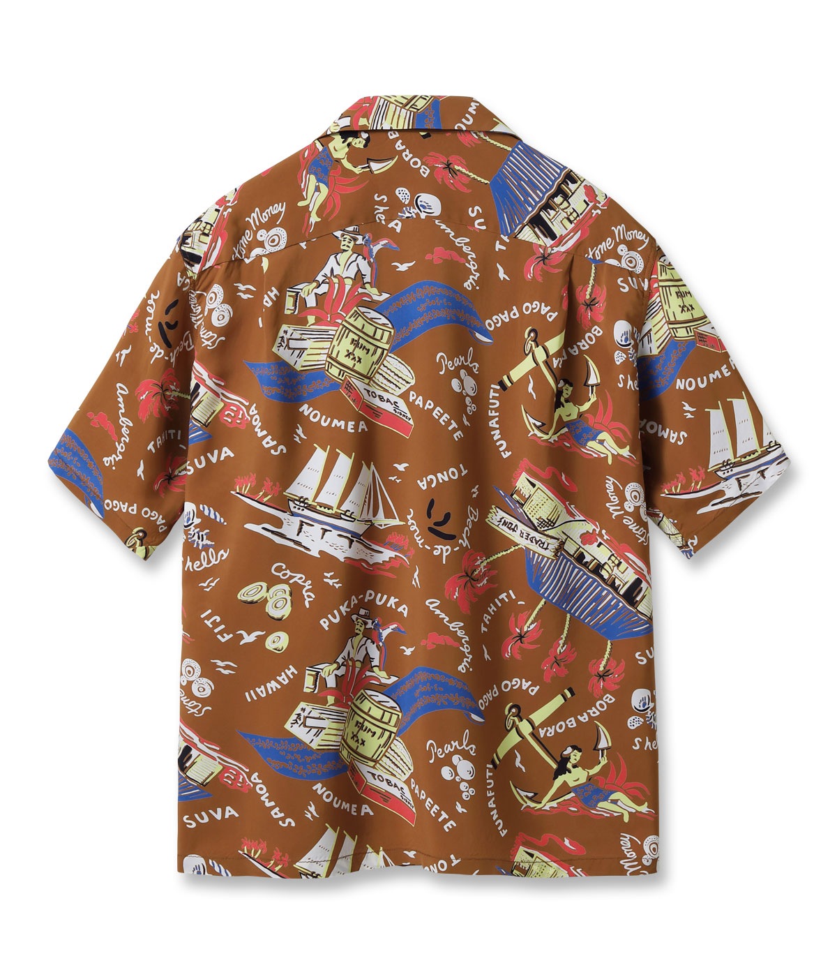 Lot No. SS39223 / RAYON HAWAIIAN SHIRT SOUTH SEA TRADER
