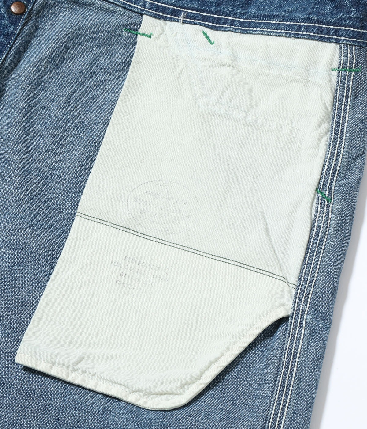 Lot No. SC52568 / 11oz. BLUE DENIM WORK SHORTS AGED MODEL