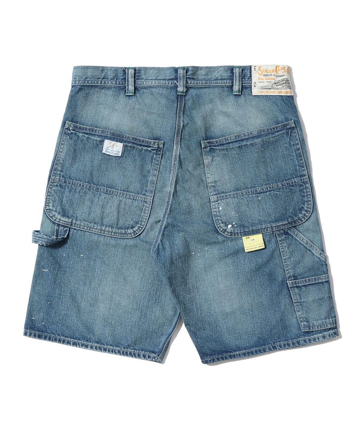 Lot No. SC52568 / 11oz. BLUE DENIM WORK SHORTS AGED MODEL