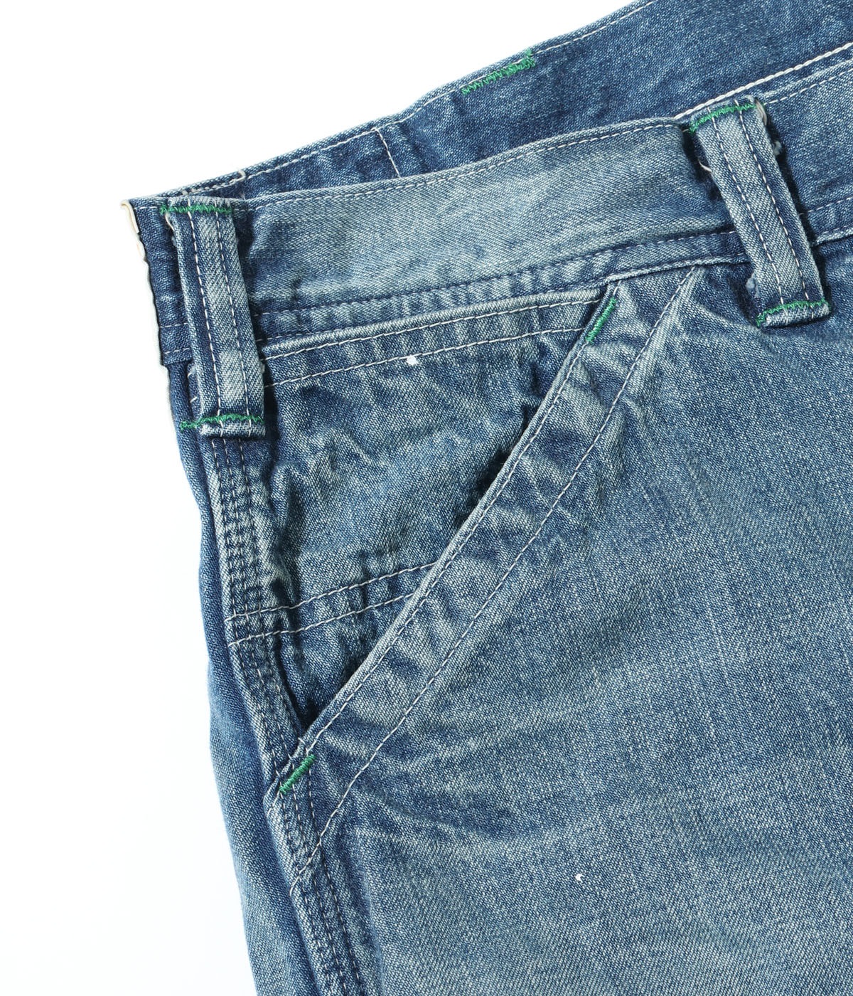 Lot No. SC52568 / 11oz. BLUE DENIM WORK SHORTS AGED MODEL