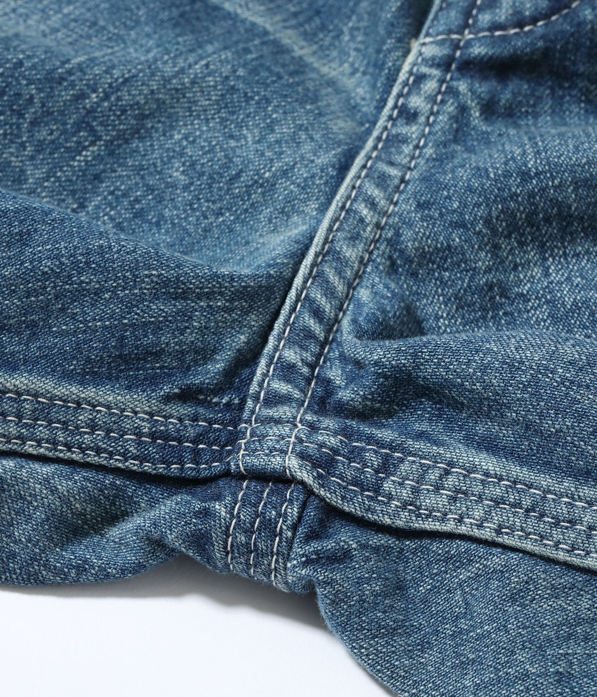 Lot No. SC52568 / 11oz. BLUE DENIM WORK SHORTS AGED MODEL
