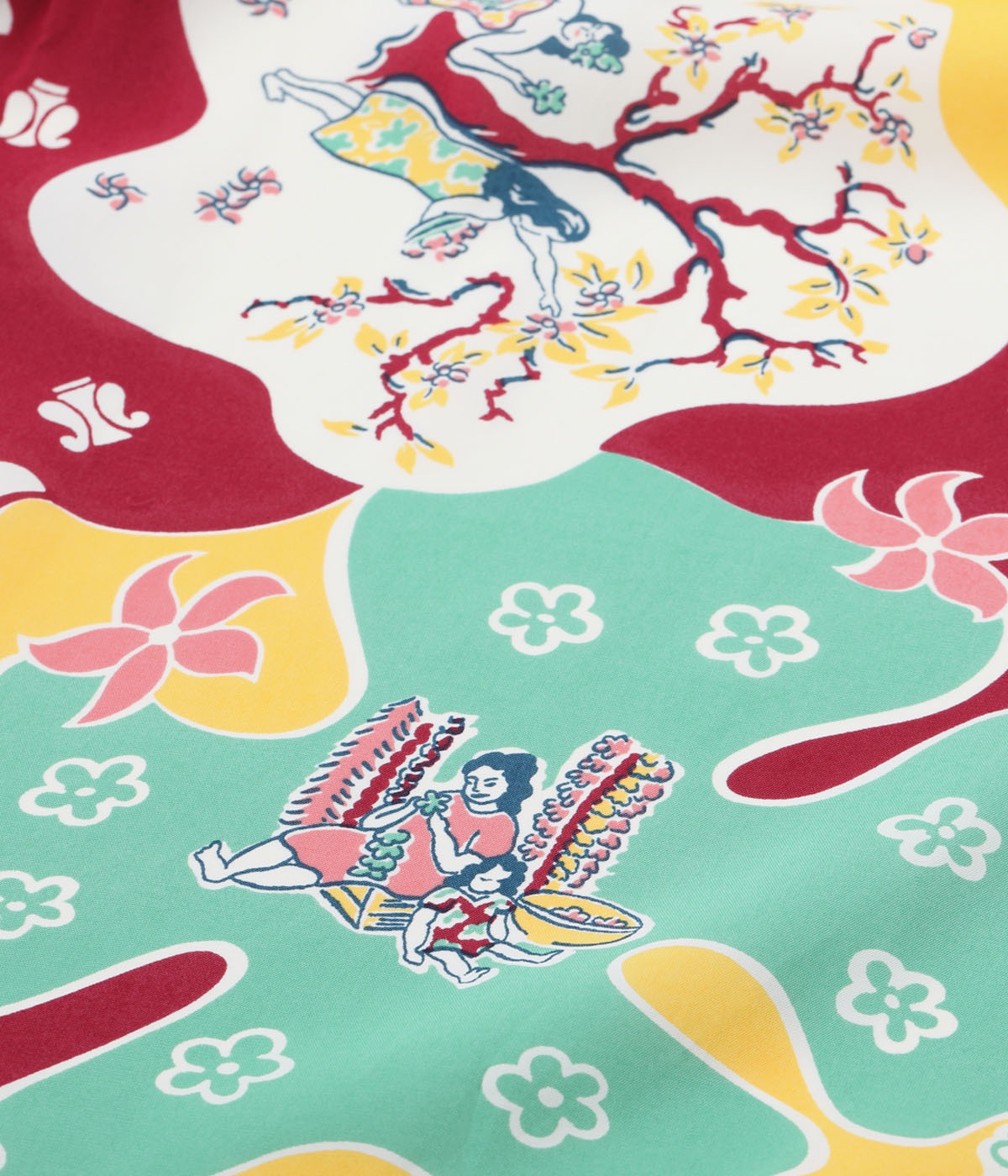 Lot No. SS39624 / RAYON HAWAIIAN SHIRT ��PARADISE HULA��