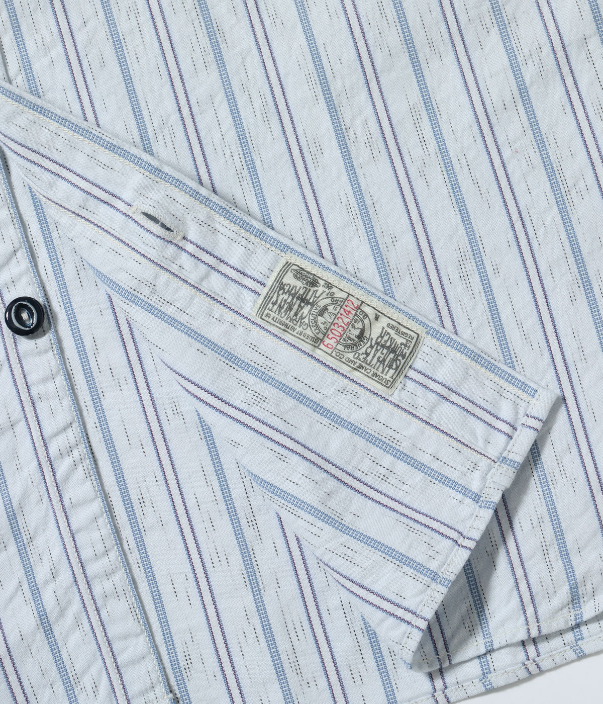 Lot No. SC29671 / FICTION ROMANCE 6oz. INDIGO STRIPE WORK SHIRT