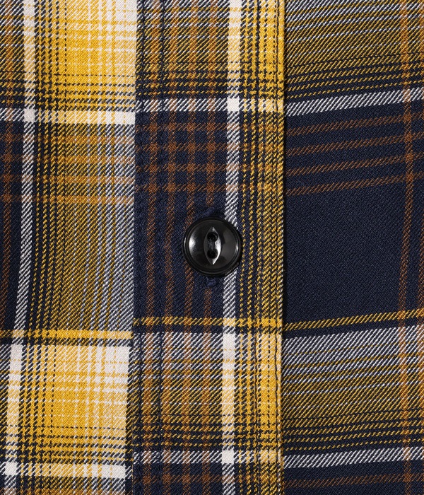 Lot No. SC29107 / RAYON TWILL CHECK WORK SHIRT