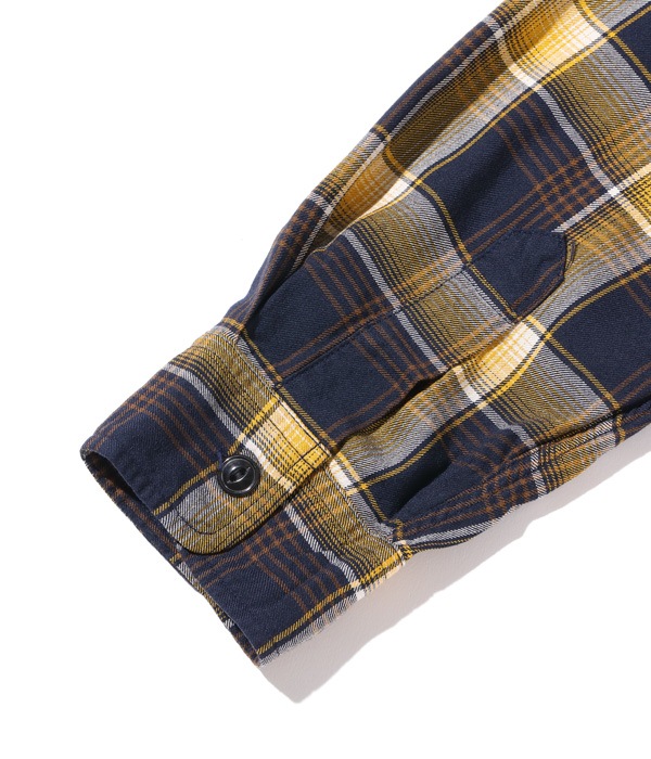 Lot No. SC29107 / RAYON TWILL CHECK WORK SHIRT