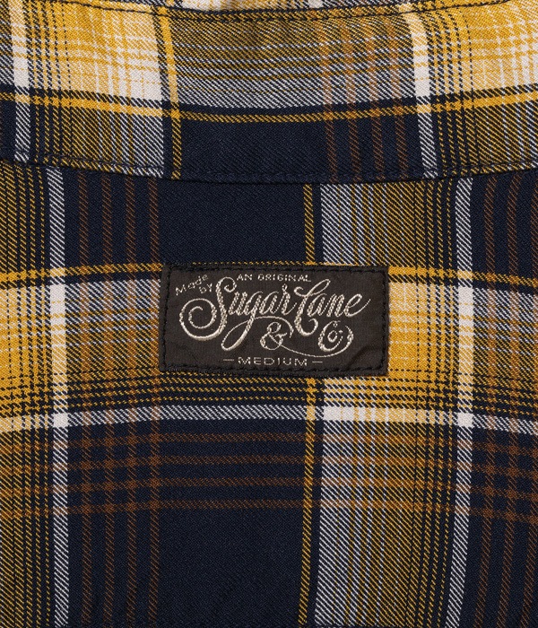 Lot No. SC29107 / RAYON TWILL CHECK WORK SHIRT