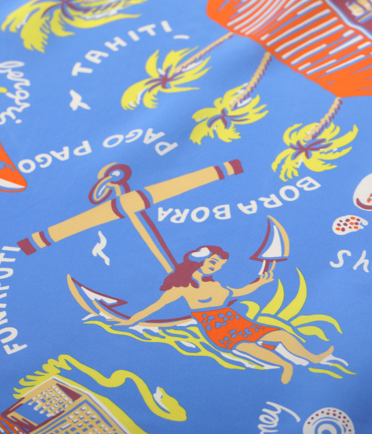 Lot No. SS39223 / RAYON HAWAIIAN SHIRT ��SOUTH SEA TRADER��