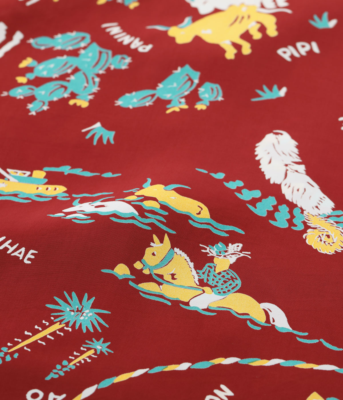 Lot No. SS39420 / RAYON HAWAIIAN SHIRT ��PANIOLA TOWN��