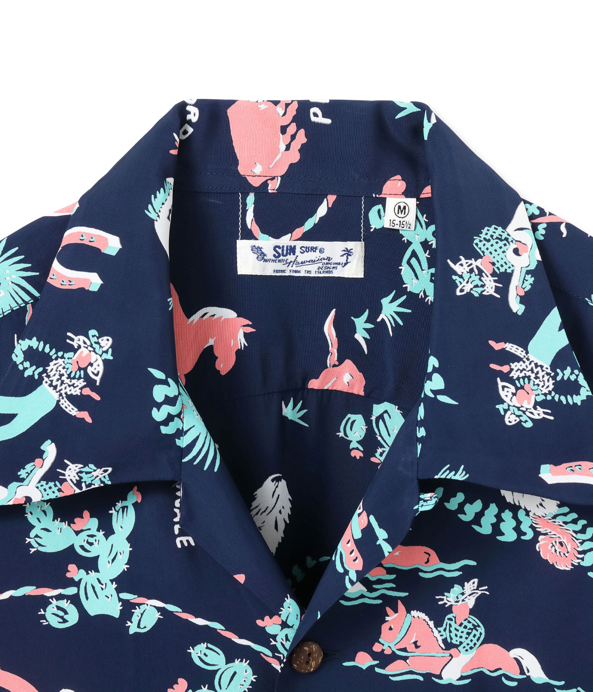 Lot No. SS39420 / RAYON HAWAIIAN SHIRT ��PANIOLA TOWN��