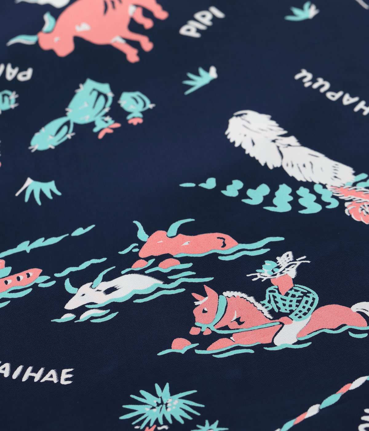 Lot No. SS39420 / RAYON HAWAIIAN SHIRT ��PANIOLA TOWN��