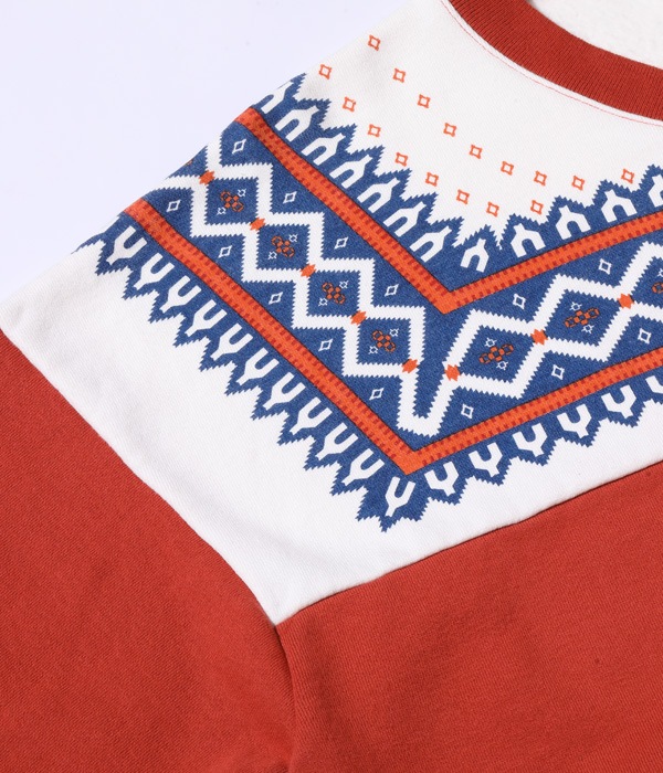 Lot No. WV69267 / SNOW PATTERN ZIP SWEAT SHIRT